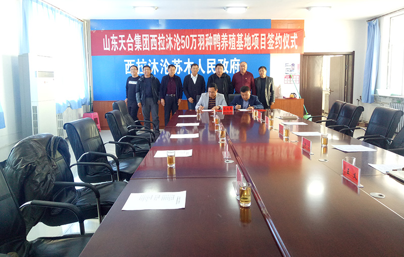 山東天臺集團西拉沐淪50萬羽種鴨養(yǎng)殖基地